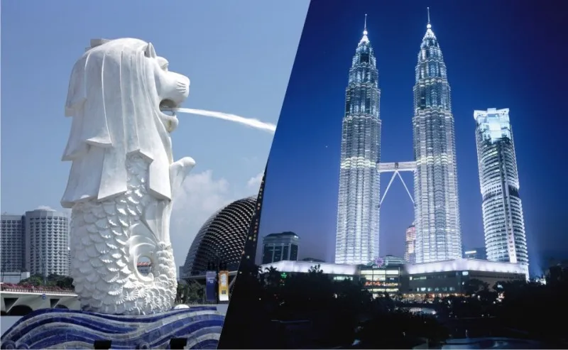 Singapore and Malaysia